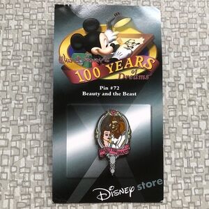 Disney Store 100 Years of Dreams #72 Beauty & The Beast Pin